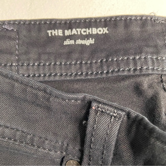 AG Adriano Goldschmied The Matchbox Slim Straight Black Jean Size 29 - Picture 8 of 13